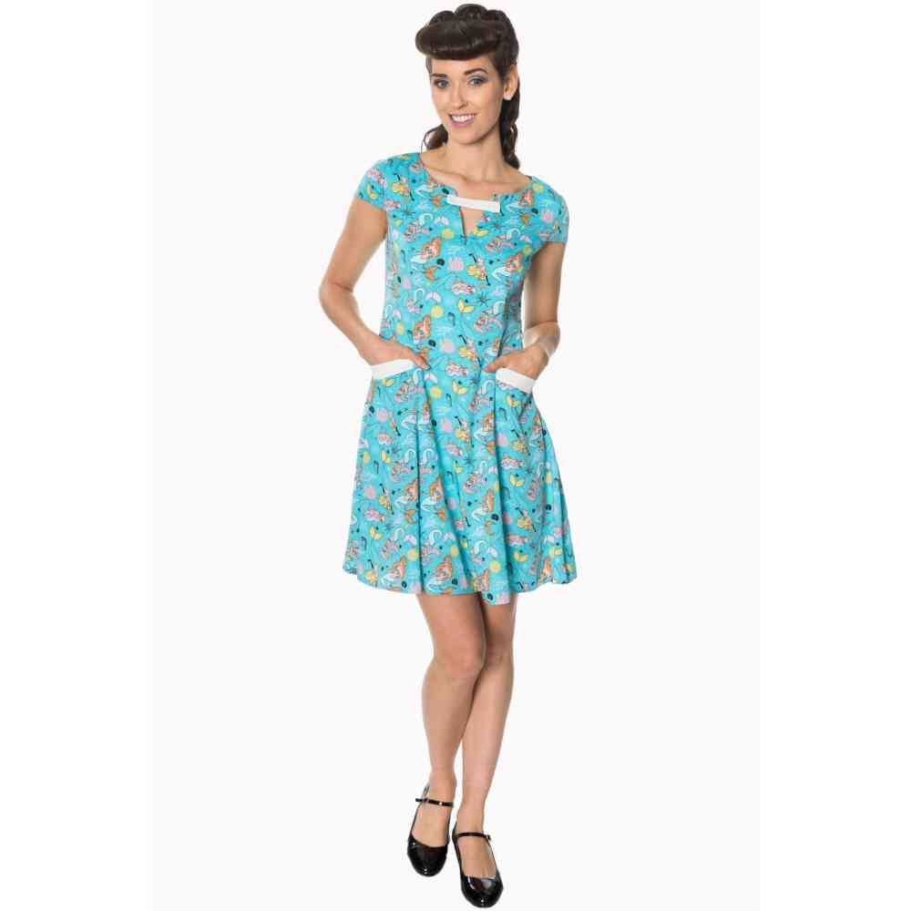 Dancing Days - HERITAGE Kurzes Kleid - Blau Product image